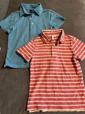 Janie & Jack Kids Polo Shirt 2 pack Bundle - Youth 7